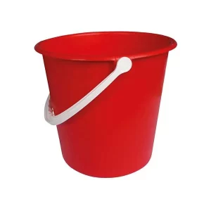9 Litre Plastic Bucket Red