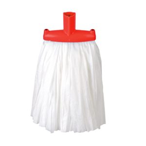 Big White Exel Praire Mop Stubby Red