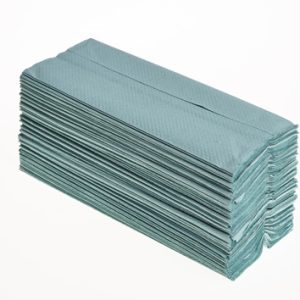 C-Fold Hand Towels 1Ply Green Box 2880