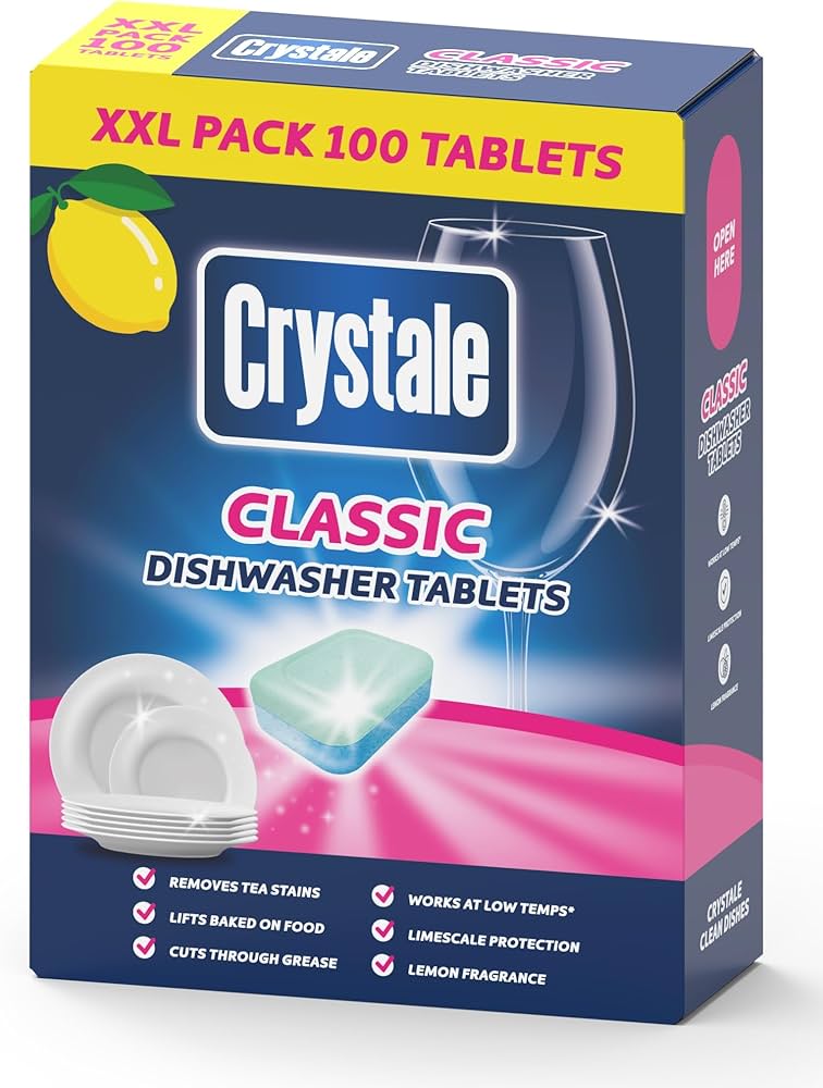 Crystal Dishwasher Tablet Pack 100