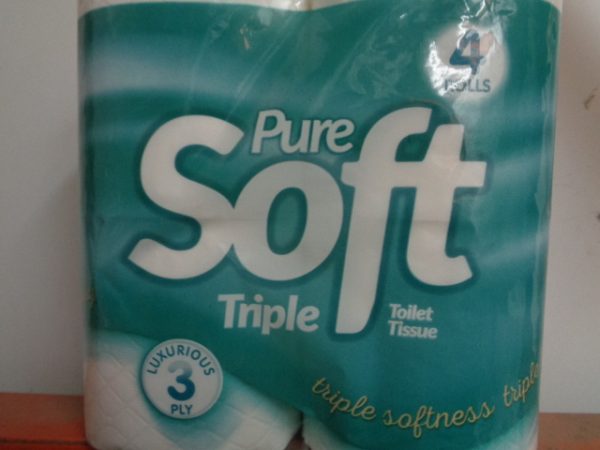 Pure Soft Triple Toilet Rolls 40's