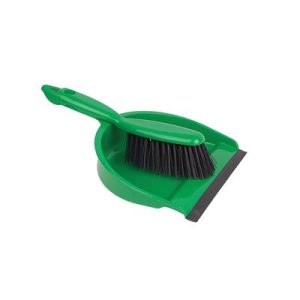 Dust Pan & Brush Green