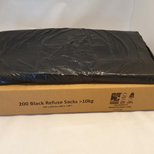 Black Refuse Sacks 10kg 200'S