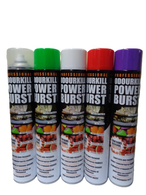 Professional Odourkill Powerburst Air Freshner 750ml Red Berries
