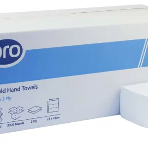 Z-Fold Hand Towels White 2ply 3000's