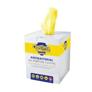 Anti Bacterial All Purpose Cloths Box 200 Yellow