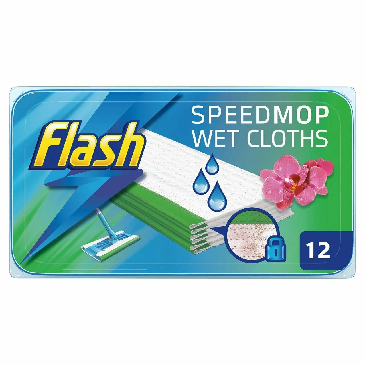Flash Speedmop Wet Cloths Pack 12's
