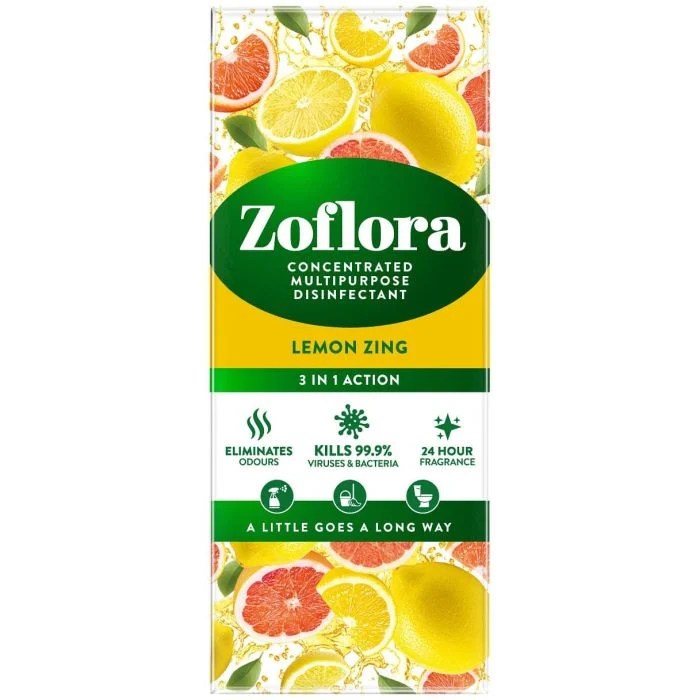 Zoflora Disinfectant 500ml Lemon zing