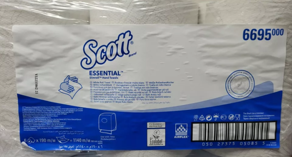 Scott Essential Slimroll Hand Towels White Pack 6's