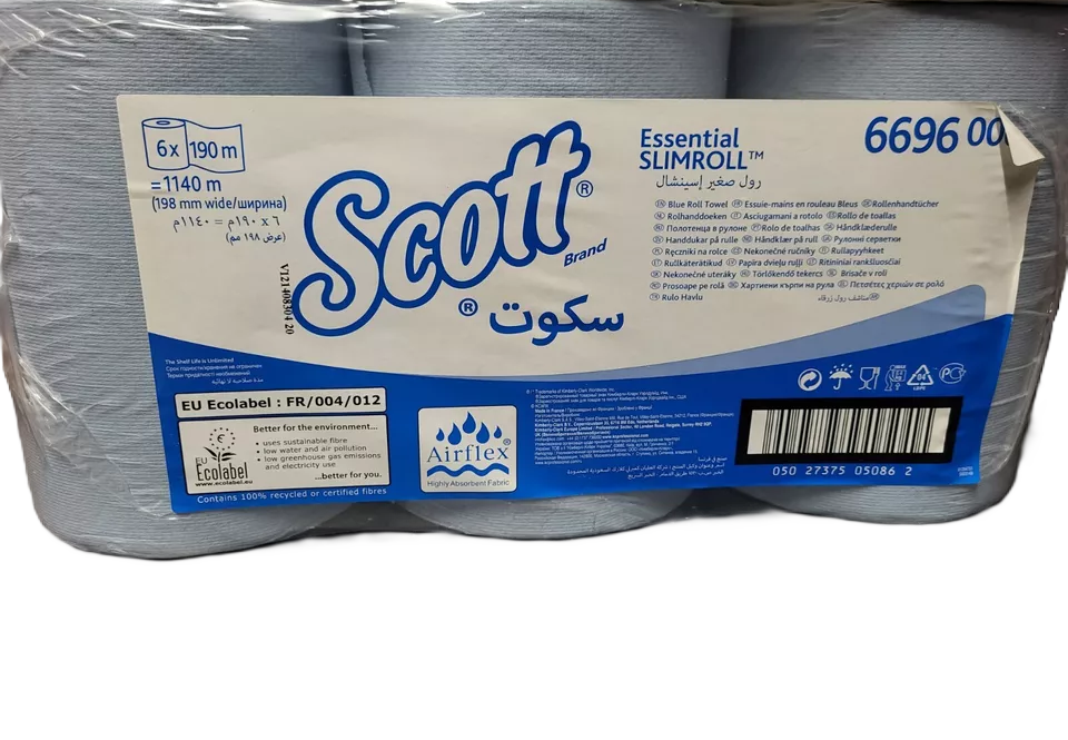 Scott Essential Slimroll Hand Towels Blue Pack6's
