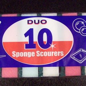 Small Sponges Scourers pk10