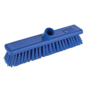 Washable Broom Head Stiff & Handle 30cm Blue