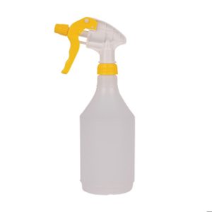 Plastic Spray bottle & Spray Head 750ml Yellow