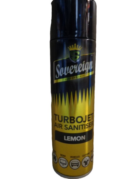Sovereign Turbo Jet Air Freshener 500ml Lemon