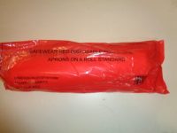 Polythene Aprons On Roll 200's Red