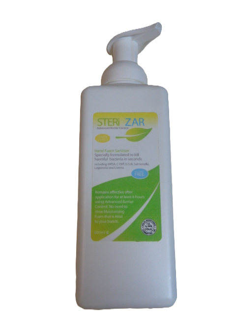 Sterizar Hand Foam Sanitiser 600ml Lemon Scent